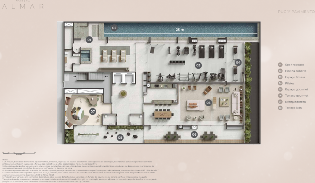 planta da area comum